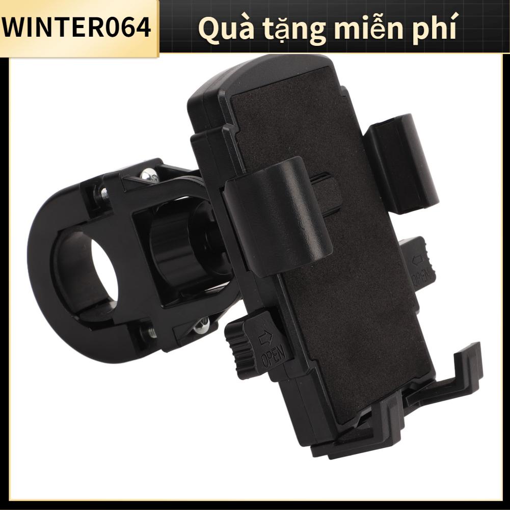 Winter064 Giá gắn điện thoại trên xe máy Kẹp tay lái có miếng đệm silicone lắp đặt nhanh cho di động 4 7‑6 7in
