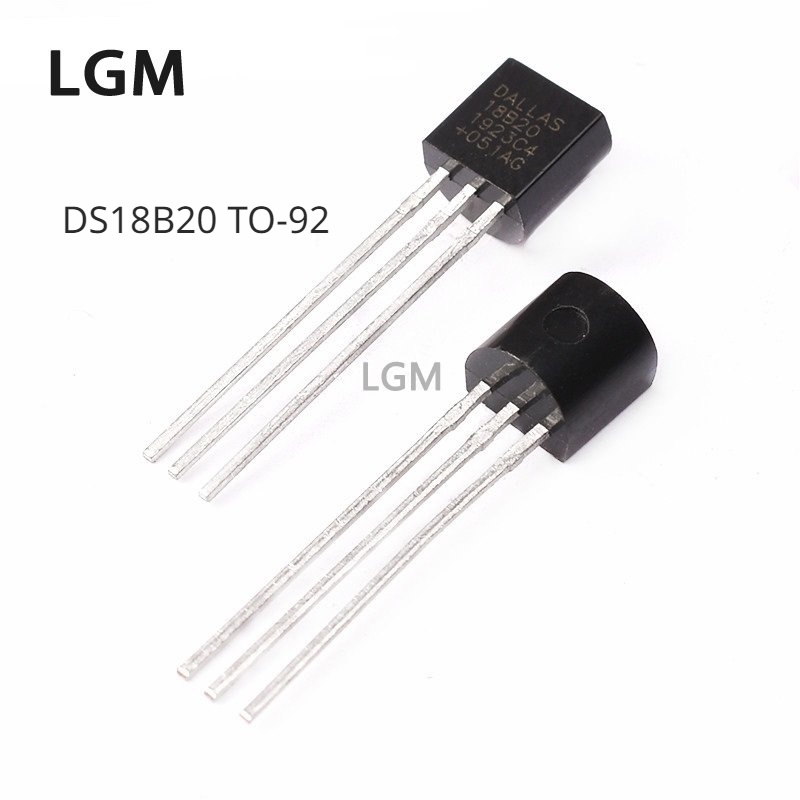 5 / 10 Cái Cảm Biến Chip Điện Tử DS18B20 TO-92 18B20 Chip Cảm Biến Nhiệt Độ IC 18b20 Tự Làm Điện Tử