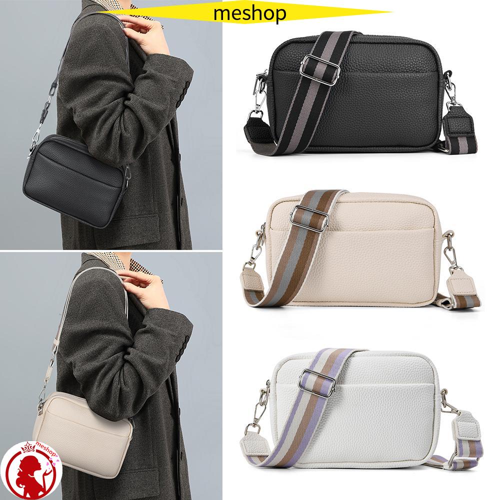 Túi Đeo Chéo Da PU Mềm Dây Bản Rộng Thời Trang Cho Nữ