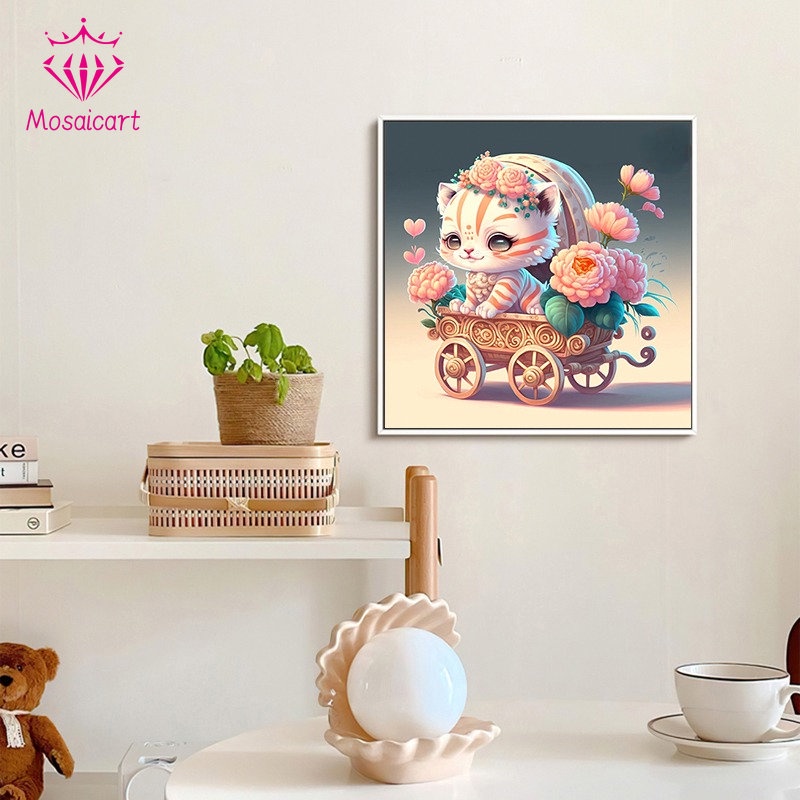 Bộ Tranh Đính Đá Họa Tiết Hoạt Hình Dễ Thương Độc Đáo Dùng Trang Trí Phòng Ngủ Cho Bé