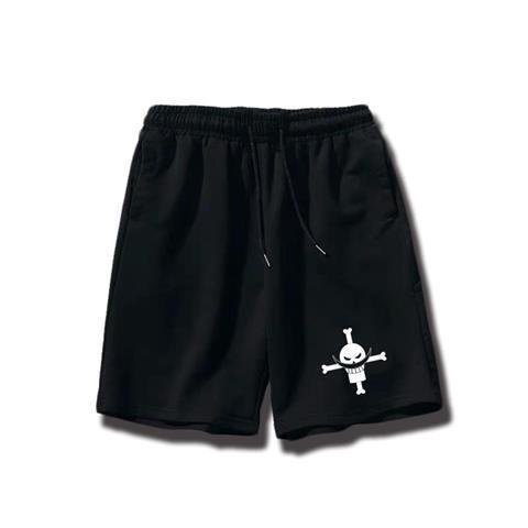 Quần Short Dáng Rộng In Hình one piece Mũ Rơm Luffy ins Siêu Hot Thời Trang Hàn Quốc