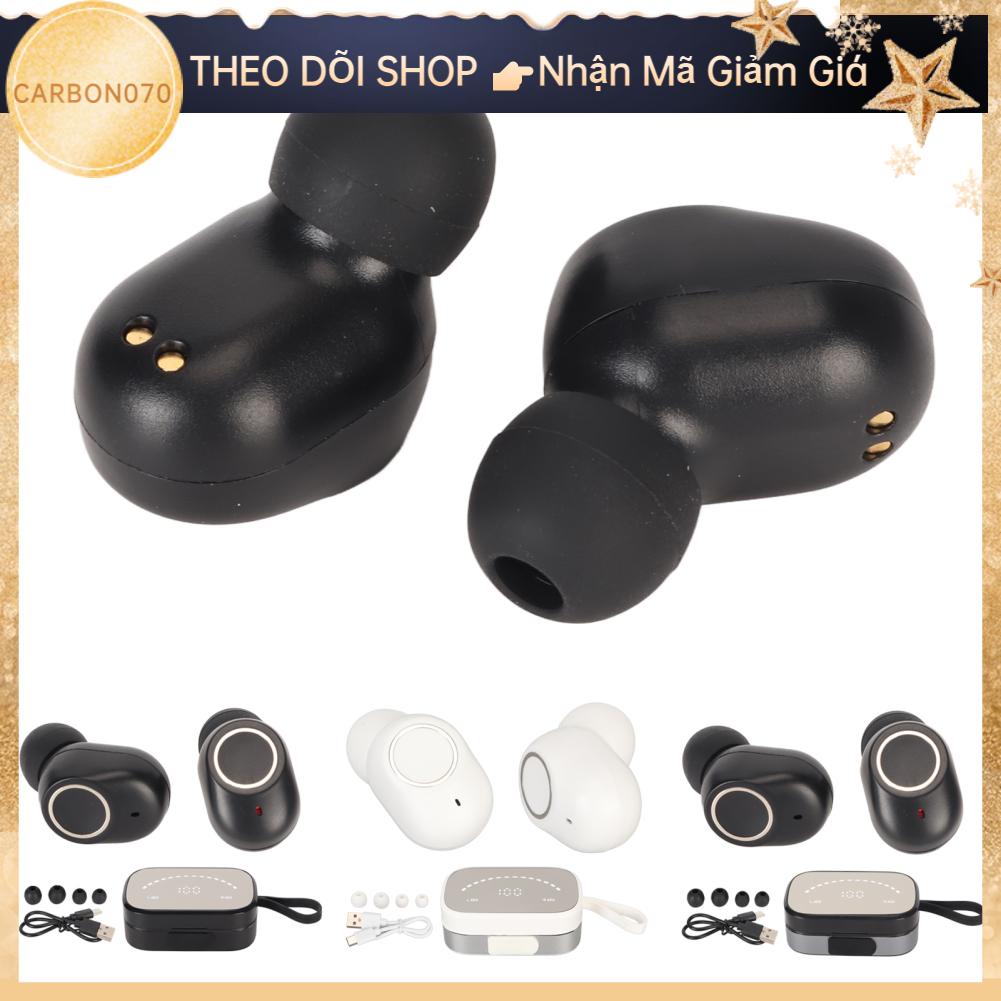 Carbon070 Tai Nghe Nhét Bluetooth Âm Thanh Nổi IPX7 Chống Nước Bass Nặng Không Dây Có Gương Màn Hình Hiển Thị Kỹ Thuật Số Hộp Sạc