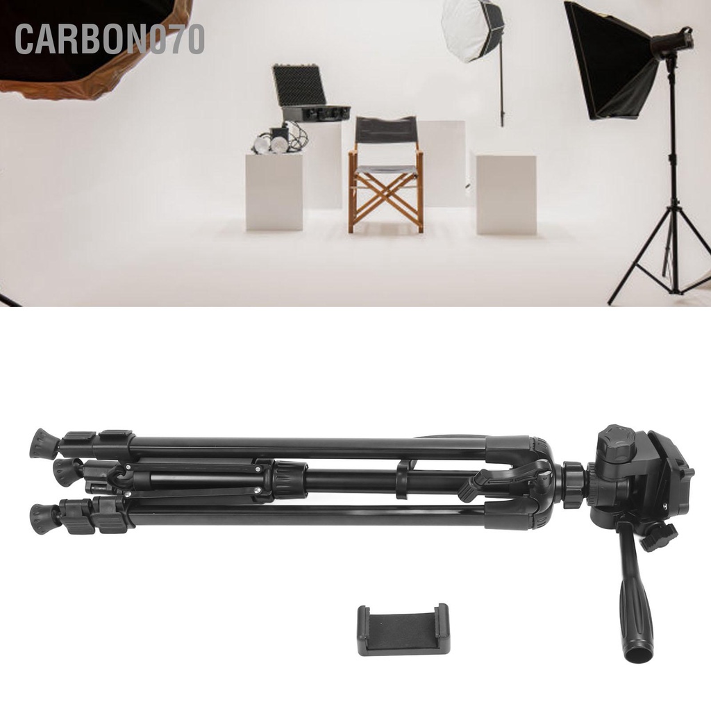 Carbon070 Chân máy di động 55in có thể gập lại Ổn định 1/4 đế ảnh vít cho chiếu điện thoại