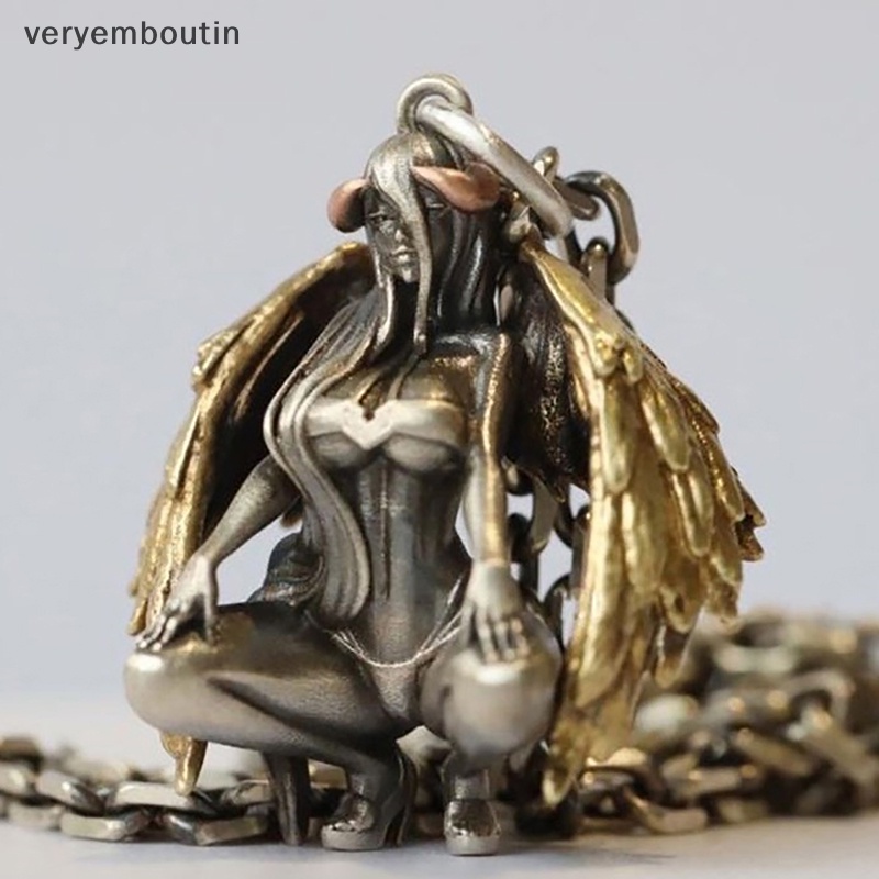 Vòng cổ Mặt Hình Thiên Thần Cầu Nguyện Bằng Thép Không Gỉ Thời Trang Hip Hop Punk Cho Nam Và Nữ