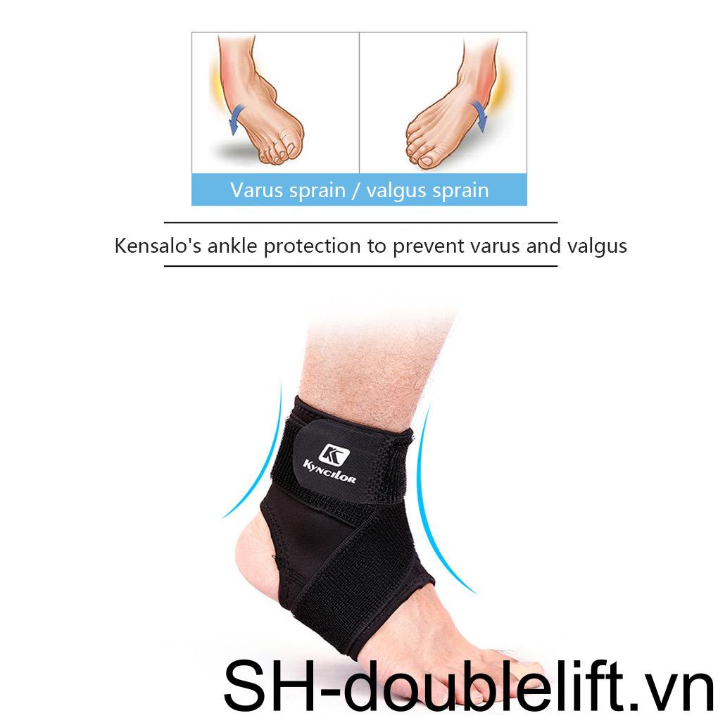 1 Đai Quấn Bảo Vệ Mắt Cá Chân Co Giãn Thoáng Khí Màu Đen Hình 3D