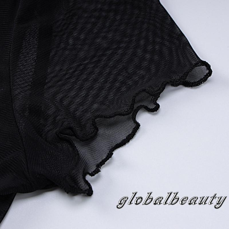 Áo Thun Crop Top Tay Ngắn In Chữ Lettuce Trim Thời Trang Mùa Hè Cho Nữ