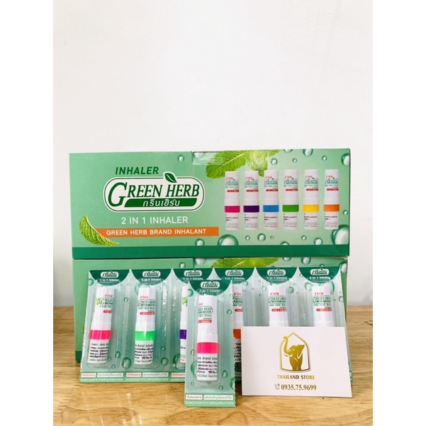 Ống hít mũi Green Her Thái Lan  Hỗ trợ thông mũi, dị ứng