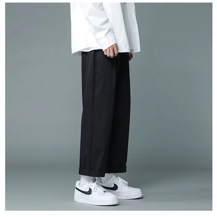Quần Dài Ống Rộng Vải Lụa Mát Mỏng Nhanh Khô Thời Trang Mùa Hè Cho Nam