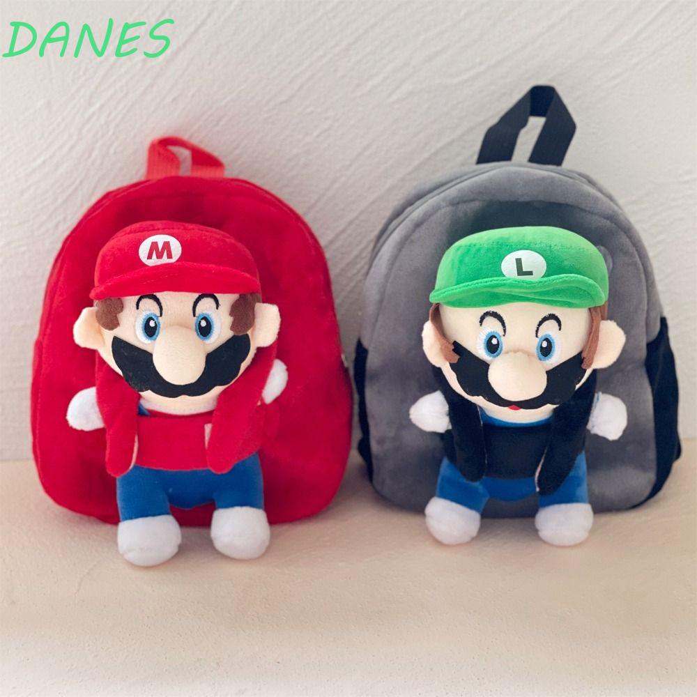 Túi Đeo Chéo Vai Hình Mario Nhồi Bông Dễ Thương Cho Bé