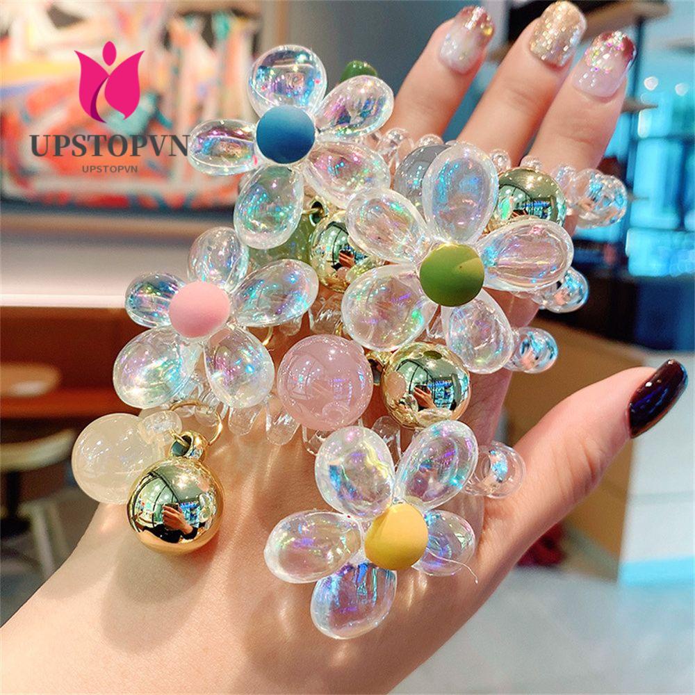 Dây Buộc Tóc Trong Suốt Co Giãn Thời Trang Cho Nữ