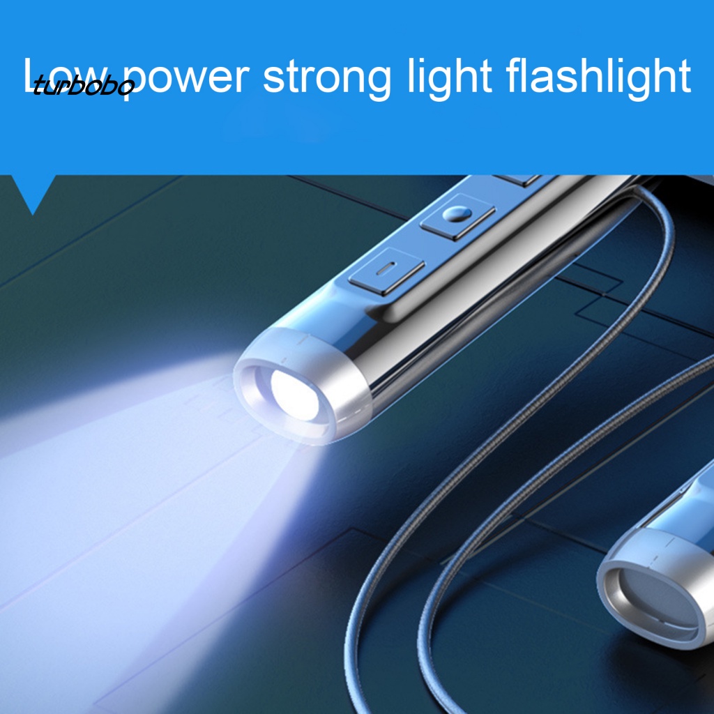 Turbobo Tai Nghe Thể Thao Không Dây Bluetooth 5.2 IPX5 Chống Nước Có Đèn Pin Từ Tính