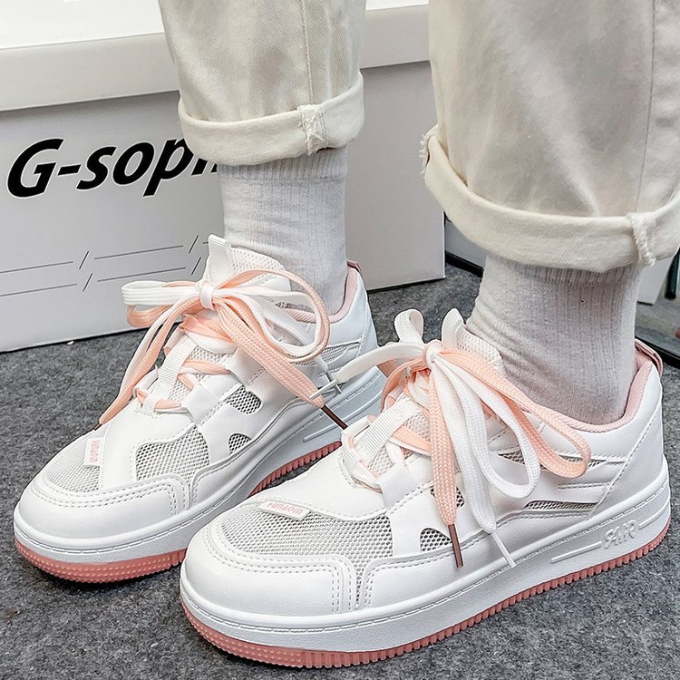 Giày Thể Thao Đế Dày Phối Lưới Phong Cách Hàn Quốc Thời Trang Cho Nữ