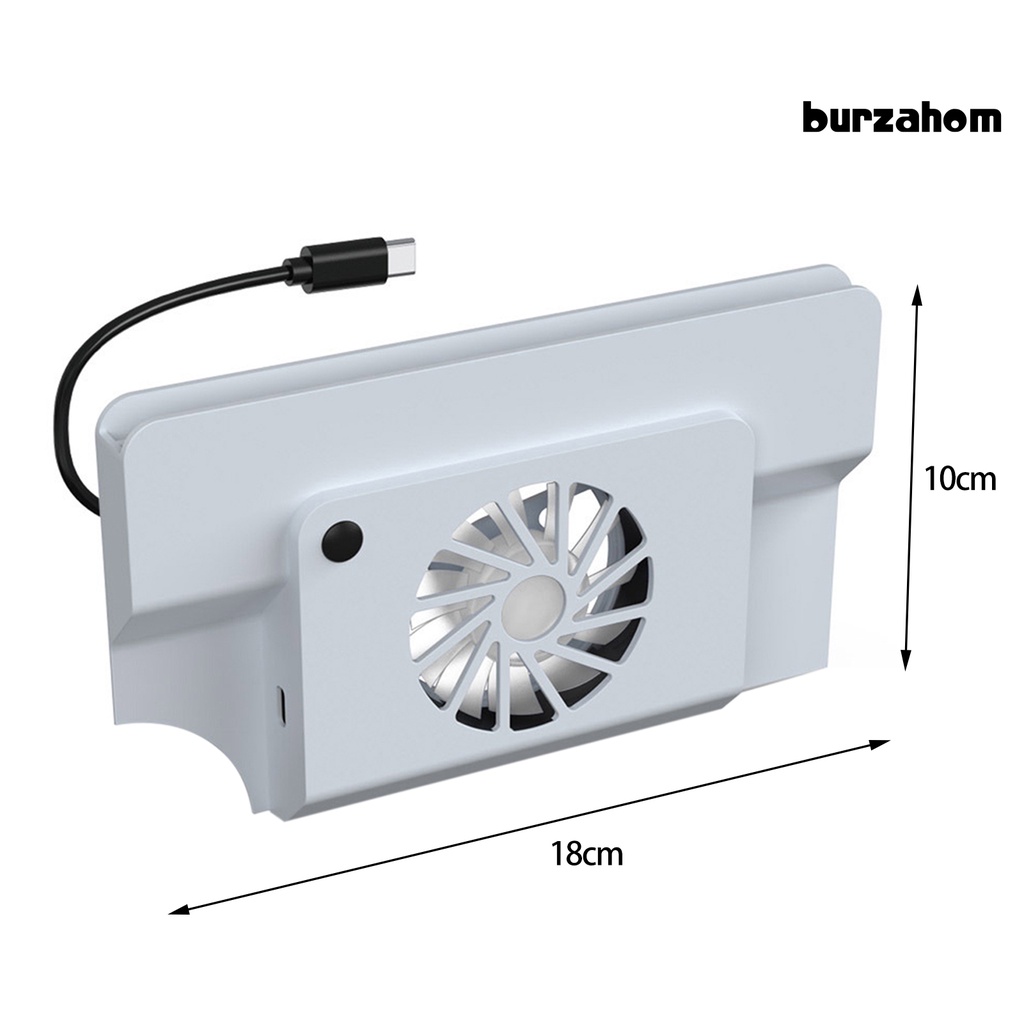 Bộ Đế Tản Nhiệt Kèm Quạt Tản Nhiệt Đèn LED Xanh Cho Máy Chơi Game Switch OLED