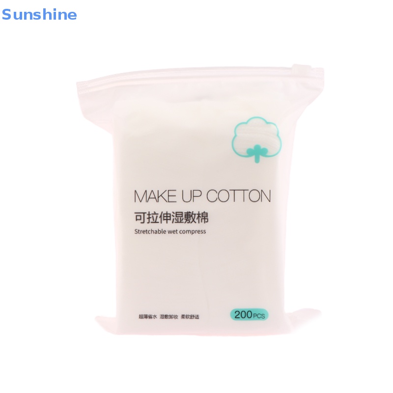 Set 200 Bông Tẩy Trang Chất Liệu Cotton Nguyên Chất Có Thể Kéo Dài