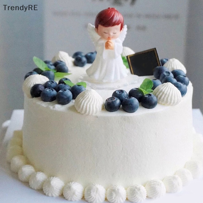 Cánh Thiên Thần Bằng Lông Vũ Trang Trí Bánh Kem