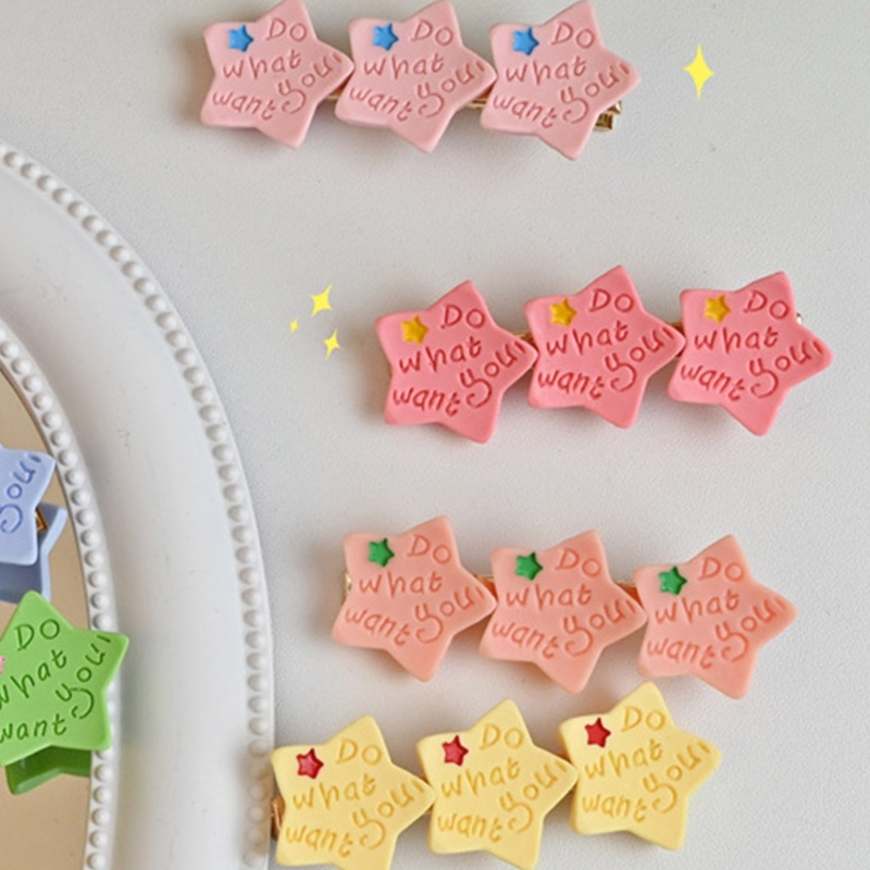 Kẹp Tóc Hình Ngôi Sao Ba Cánh Xinh Xắn Cho Bé Gái