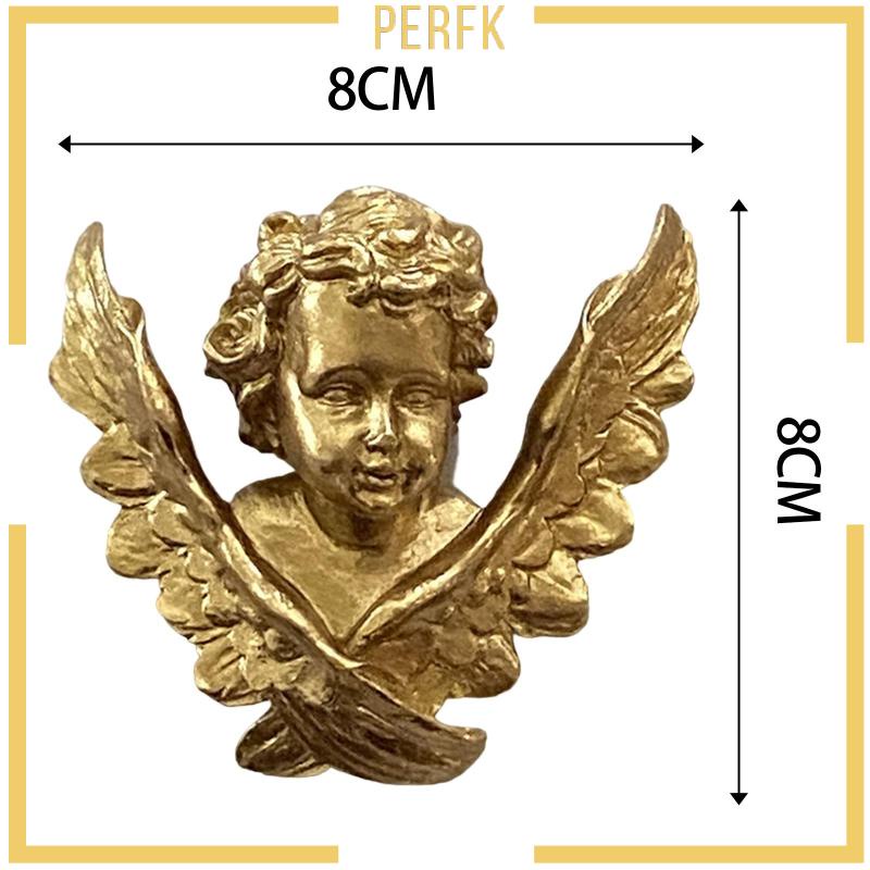 [Perfk] Tượng Resin Treo Tường Trang Trí Hình Đôi Cánh Thiên Thần Cherubs