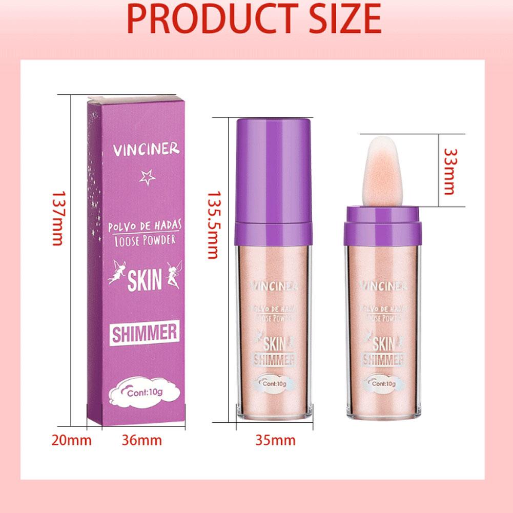 Thỏi Kem Bắt Sáng Tạo Khối Trang Điểm Mặt / Cơ Thể Nổi Bật Hada Polvo F0F6