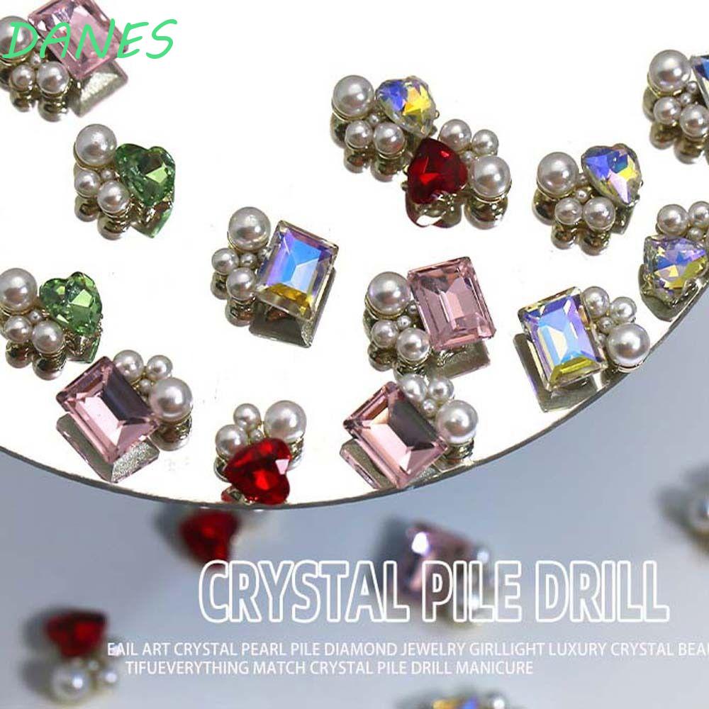 Phụ Kiện Trang Trí Móng Tay Hình Trái Tim Xinh Xắn|Mũi Khoan 3D Trang Trí Móng Tay Nghệ Thuật