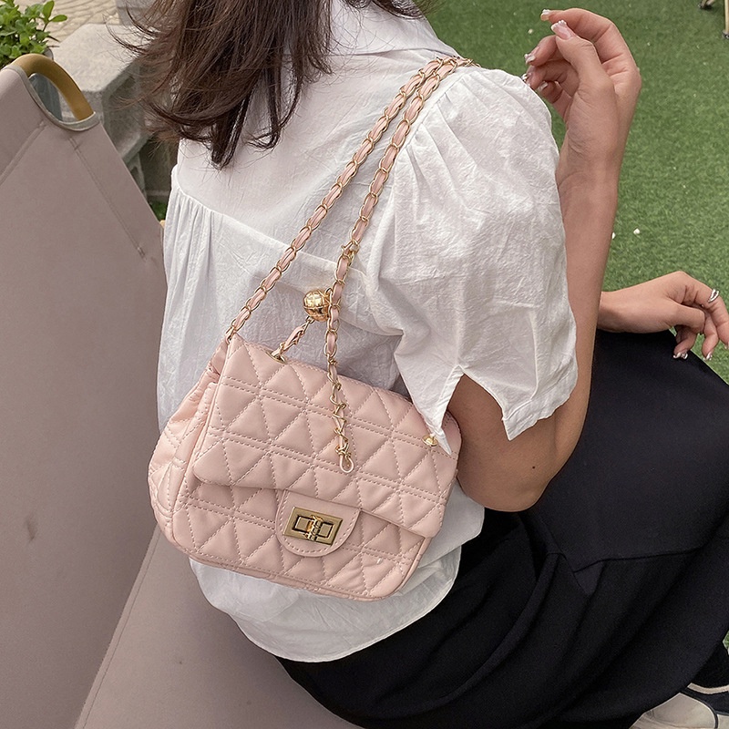 Túi XáchJ ASMIN NOIR Da PU Vân Da Cá Sấu Phối Dây Xích Nhỏ Nhắn Thời Trang Dành Cho Nữ