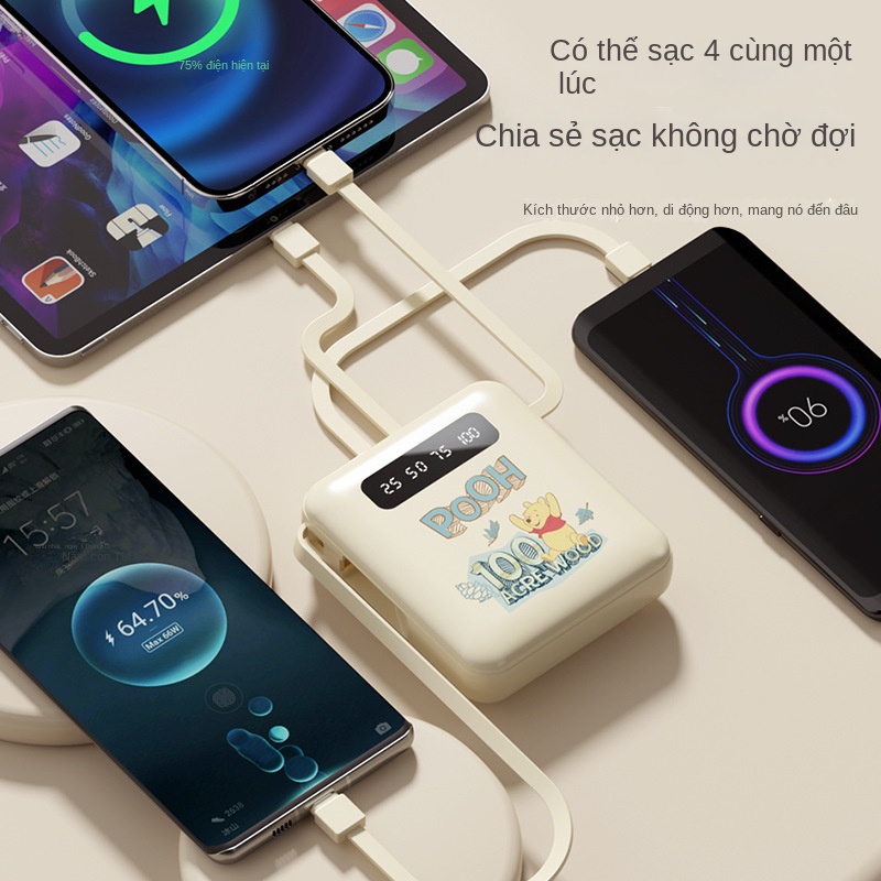 Pin Sạc Dự Phòng Disney 10,000mAh Siêu Mỏng Sức Chứa Lớn
