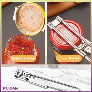 Bottle Opener Cap Stainless Tight Lid Manual Jar Adjustable Corkscrew [B/12]