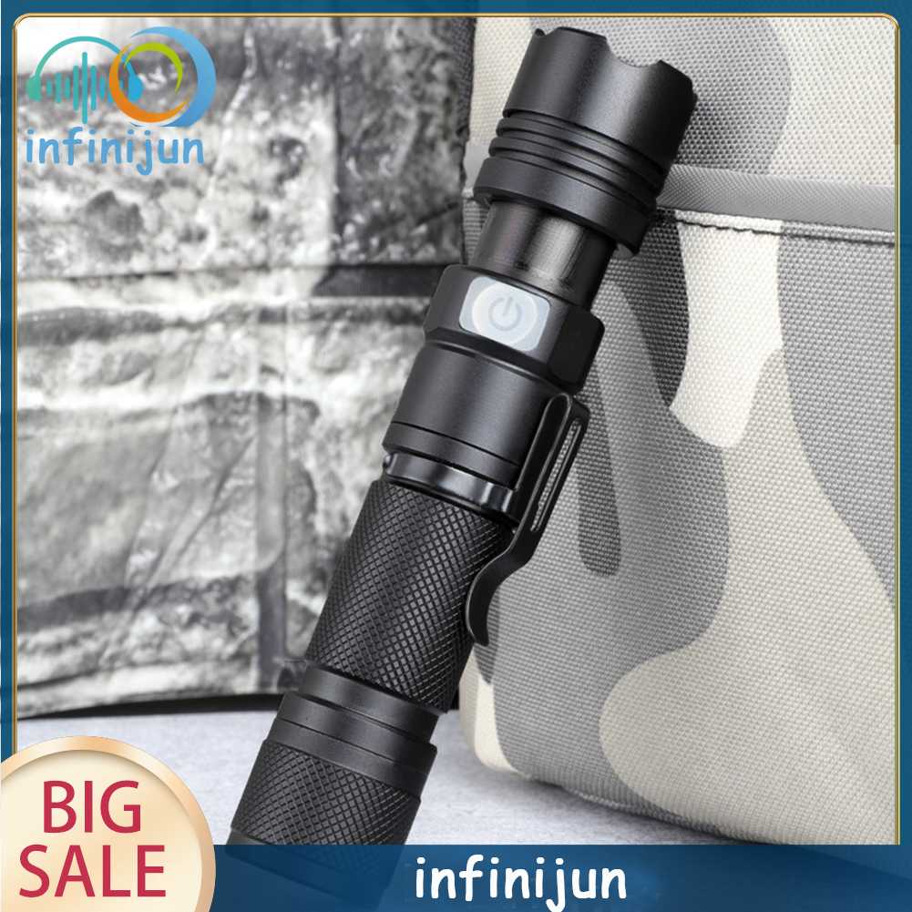 Đèn Pin LED XHP50 800LM 5 Chế Độ 1200mAh Sạc USB Tiện Dụng