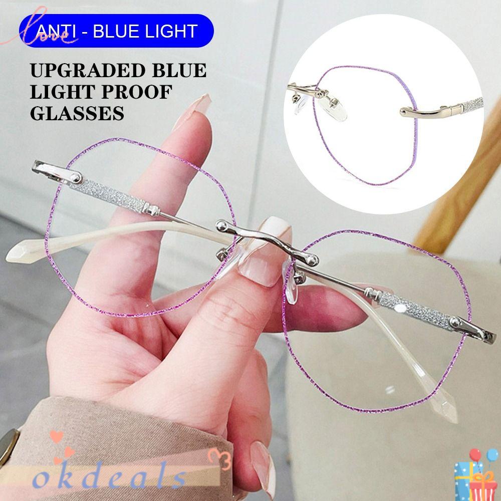 OKDEALS Kính Bảo Vệ Mắt Chống Ánh Sáng Xanh Siêu Nhẹ Thời Trang