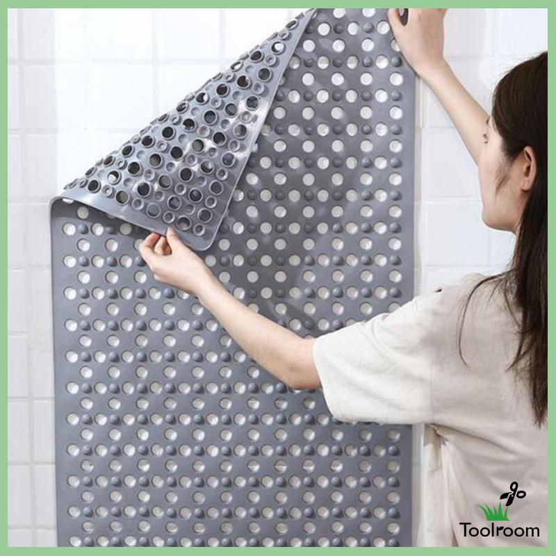 Thảm Lót Sàn Mềm Mại Có Lỗ Thoát Nước Tiện Dụng Cho Phòng Tắm