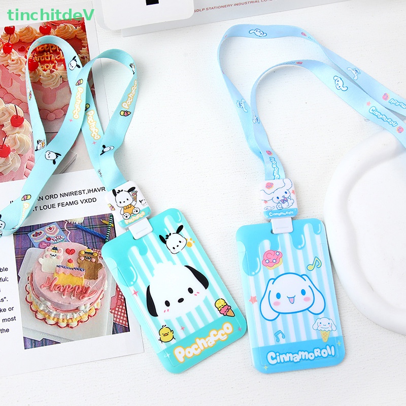 [TinchitdeV] Móc Khóa Đựng Thẻ Id / Thẻ Id / Đồ Ăn Hình Cún Kuromi Purin My Melody Dễ Thương Ngẫu Nhiên Cho Học Sinh [Mới]