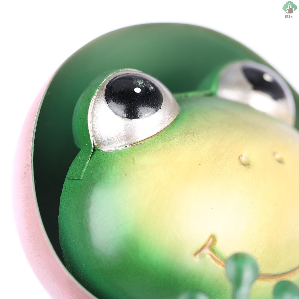 Đồ trang trí Chú Ếch Điêu Khắc Hoạt Hình Lili31 Bằng Kim Loại Trang Trí Bàn Làm Việc