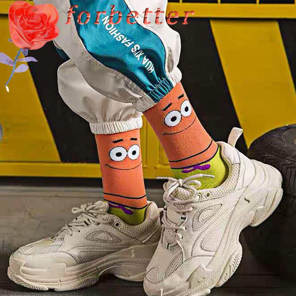 Vớ Giữ Ấm In Họa Tiết Hoạt Hình Spongebob Thoáng Khí Thoải Mái Cho Nữ