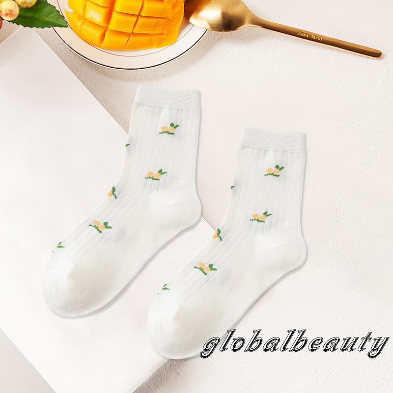 Vớ Thể Thao Co Giãn Thoáng Khí Mềm Mại Họa Tiết Hoạt Hình Dễ Thương Cho Nữ