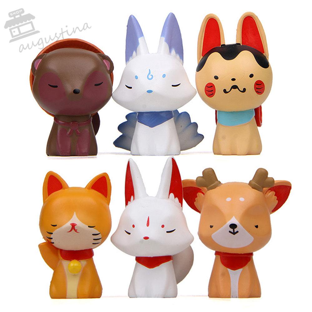 Mô Hình Chú Mèo May Mắn AUGUSTINA Nhỏ Bằng PVC Trang Trí Nội Thất Xe Hơi