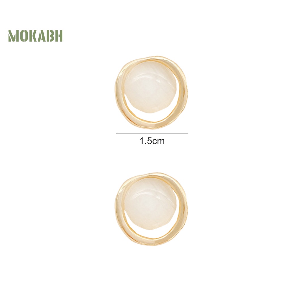 1 Đôi Bông Tai Hình Mắt Mèo Đính Đá Mắt Mèo Lấp Lánh Dành Cho Nữ