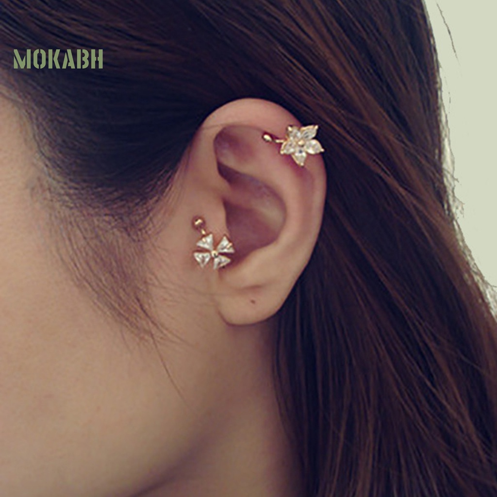 1 Khuyên Tai Hợp Kim Hình Chữ U Không Phai Màu Không Dễ Gỉ