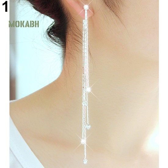 Bông Tai DạNg DàI Tua Rua ĐíNh Đá Xinh XắN