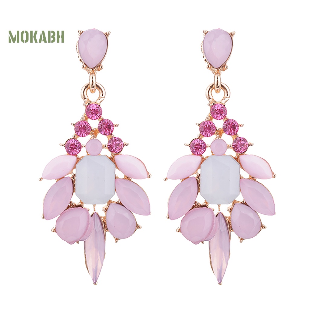 1 Đôi Bông Tai Hình Giọt Nước Bằng Hợp Kim Quyến Rũ Dành Cho Nữ