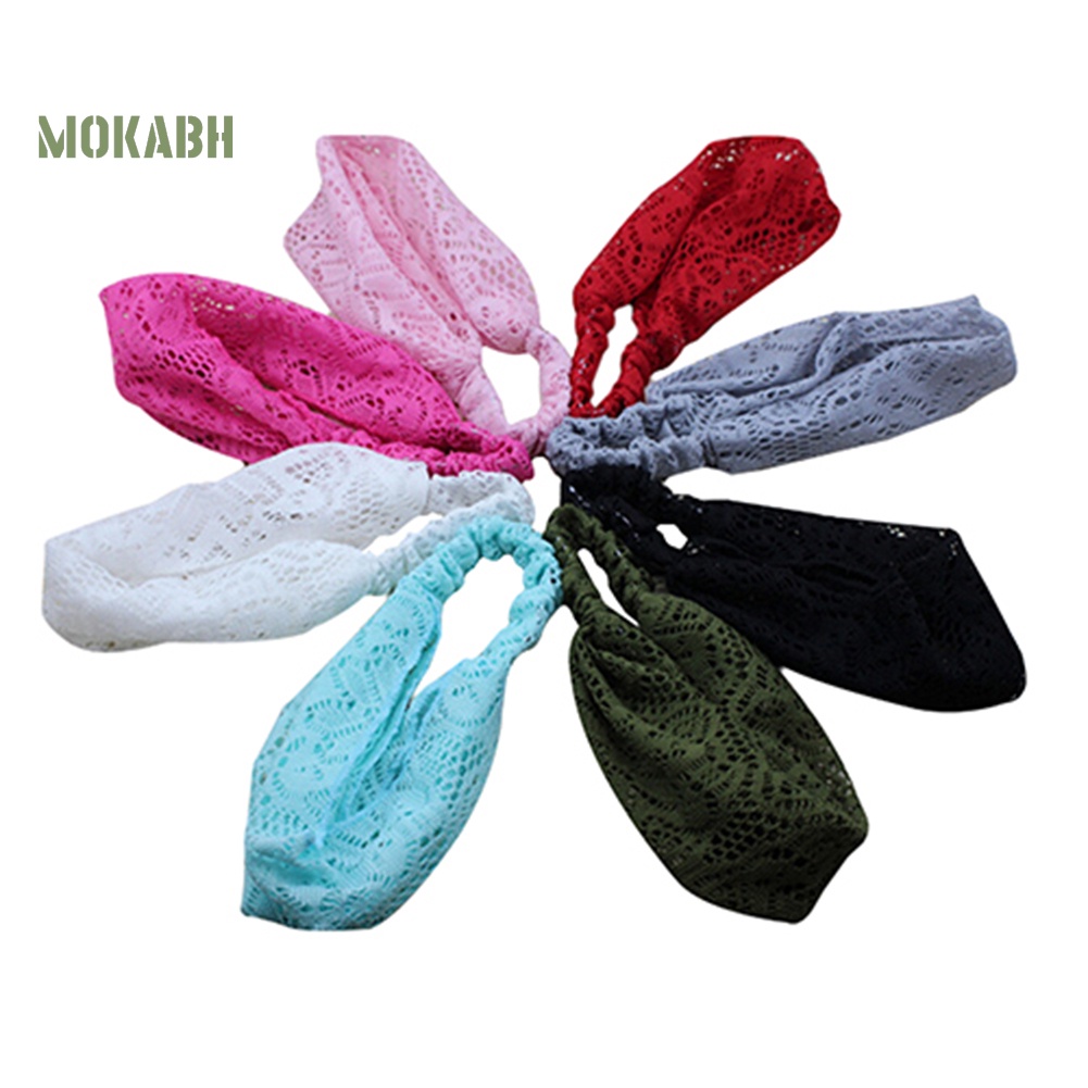 Băng Đô Ren Co Giãn Thời Trang Cho Bé Gái