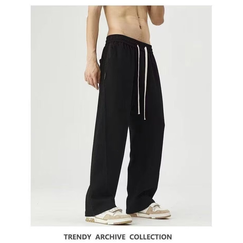 Quần Dài Mỏng Ống Suông Rộng Thoải Mái Thời Trang Đường Phố Mỹ 2023