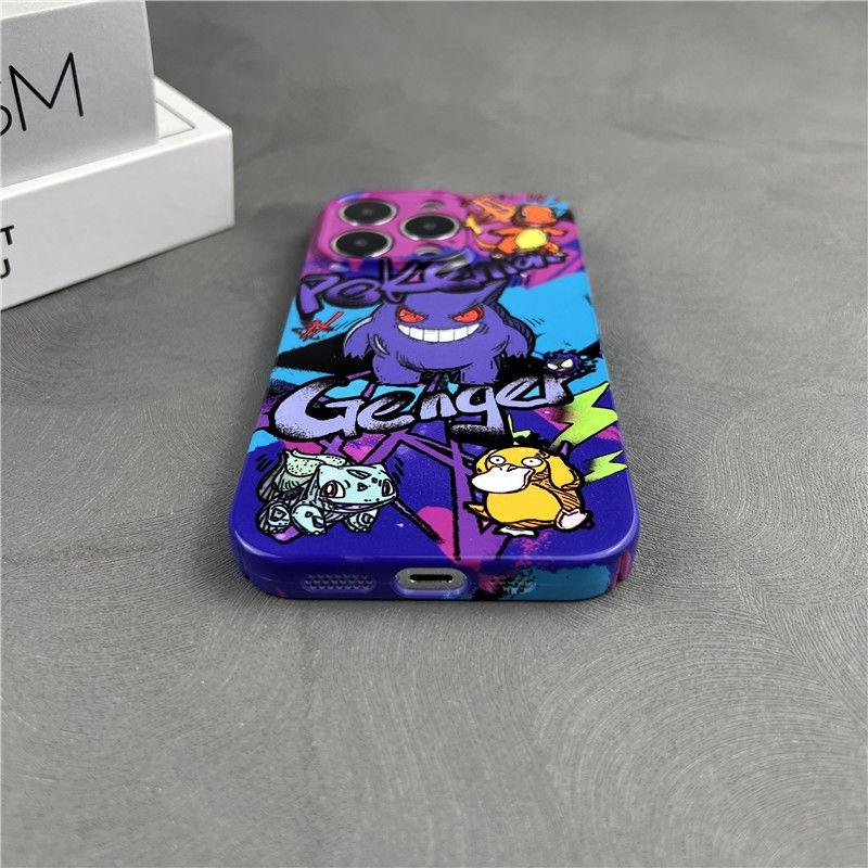 Ốp Điện Thoại Cứng Họa Tiết Graffiti Cho iPhone1312max 11 14pro Gengar QTV2