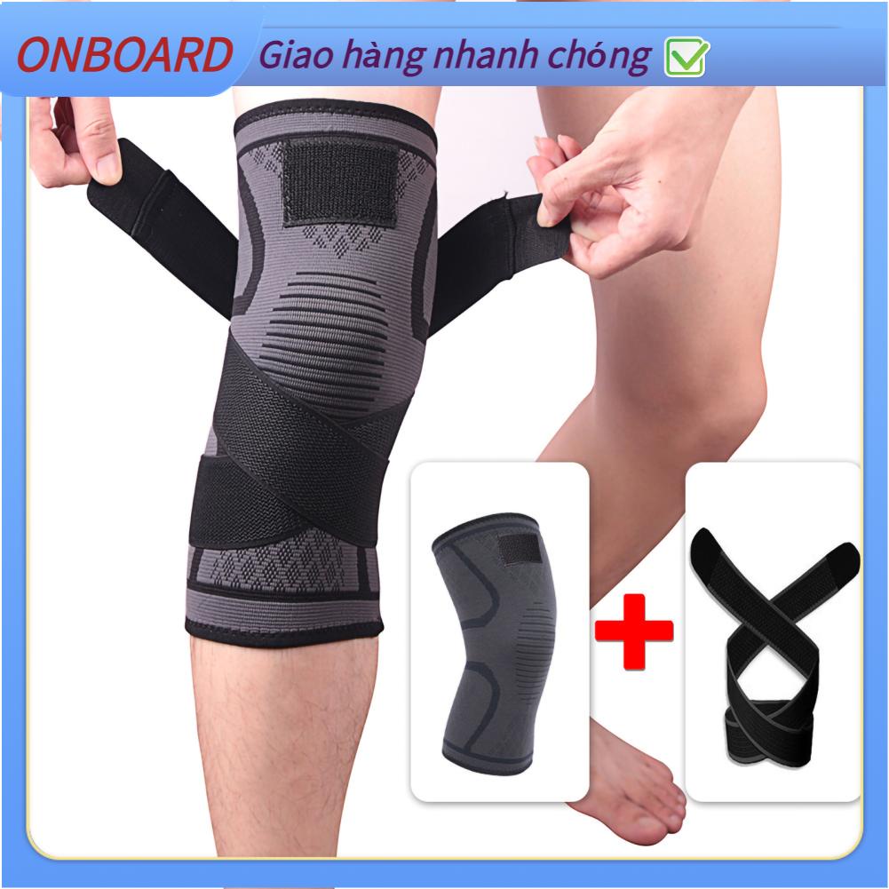 Băng đầu gối có dây - Băng Bảo Vệ Đầu Gối Tập GYM Cao Cấp OnBoard O.