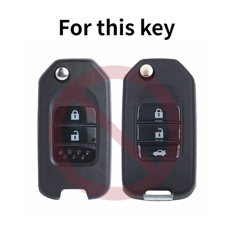 Vỏ Chìa Khóa Điều Khiển Từ Xa Bằng TPU Có Móc Khóa Cho Honda Crider Breeze Fit CRV XRV Vezel Civic Accord City Greiz
