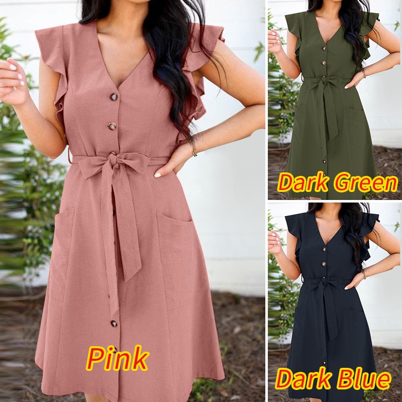 Zanzea Đầm Nữ Dài Tay Cổ Tròn Thời Trang Hàn