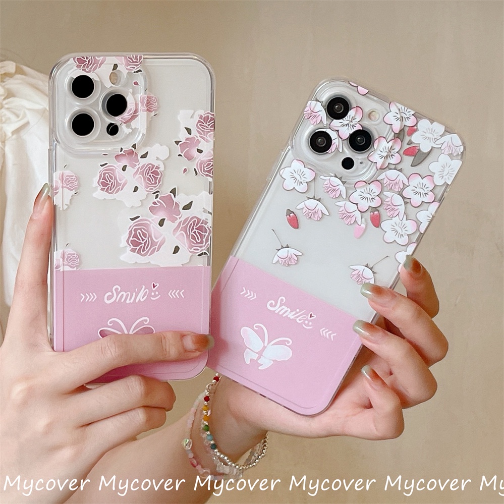 Ốp ĐiệN ThoạI HọA TiếT Hoa BướM Cho iPhone 11 12 13 14 Pro Max X Xr Xs 8 7 6 Plus SE 2020