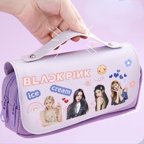 Túi Đựng Bút In Hình blackpink Dễ Thương Cho Học Sinh