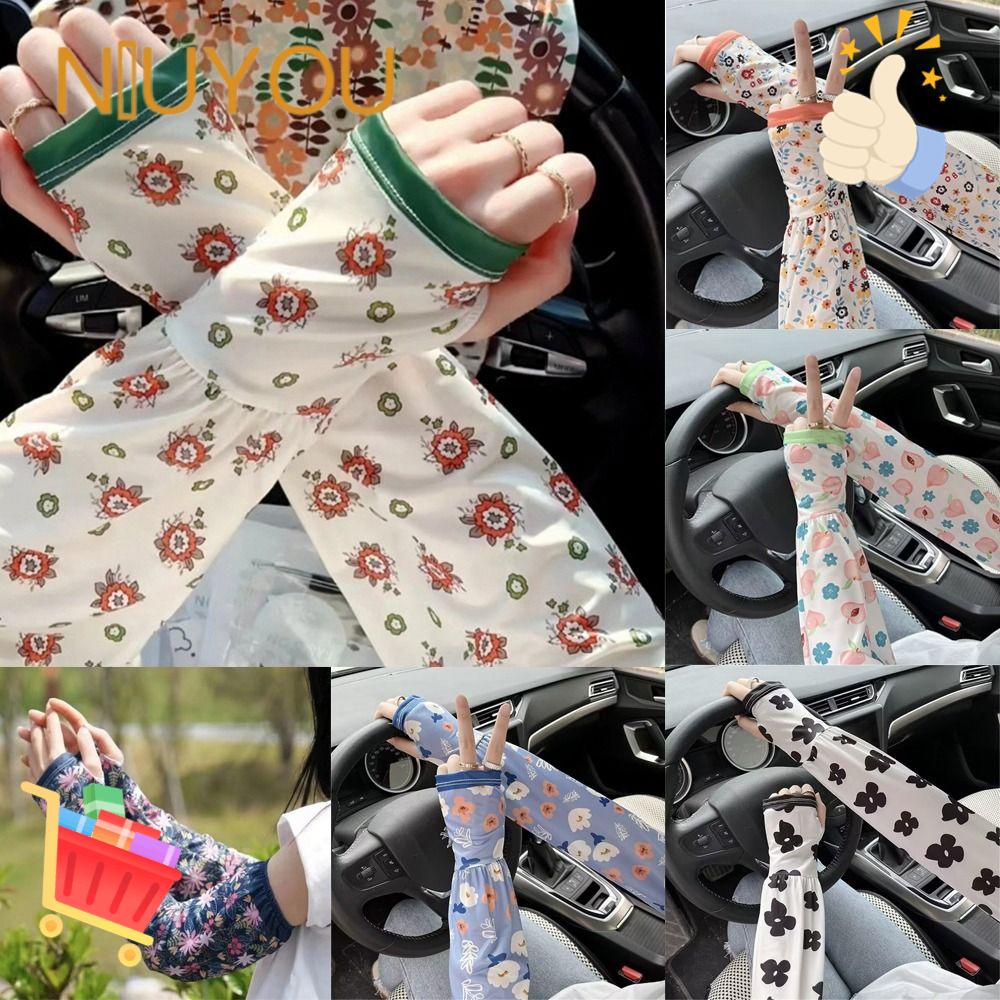 Găng Cánh Tay Chống Nắng Dùng Lái Xe Tiện Dụng