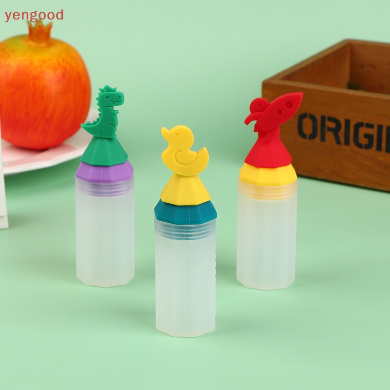 Bình Đựng Nước Sốt 20ML Mini Bằng Silicon Họa Tiết Hoạt Hình Dễ Thương Tiện Dụng Mang Theo