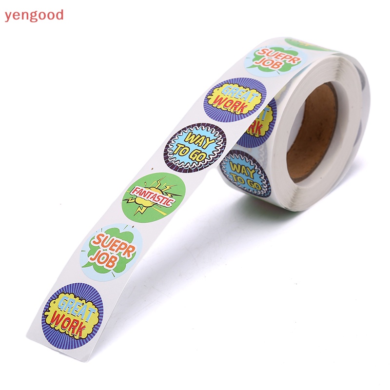 Cuộn 500 Miếng Dán Trang Trí Hình Trái Tim Dễ Thương