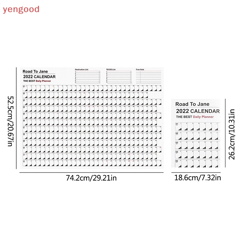 (YGD) Lịch Lên Kế Hoạch Hàng Ngày 2023 Đơn Giản Treo Tường Sắp Xếp Kế Hoạch Hàng Tuần Agenda